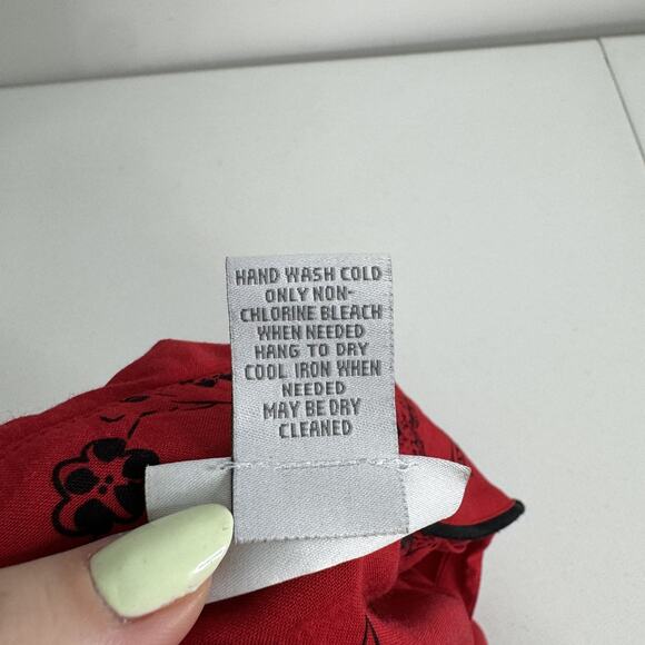 Soft Surroundings Shirt Womens 2X Red Pagoda Lantern Tunic Top Oriental Asian - Picture 14 of 14